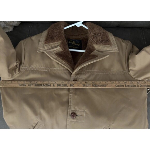 VNTG Cal Craft Barn Coat Men L Brown Lined Chore Jacket Work Farm Ranch Hunt USA - Picture 9 of 13